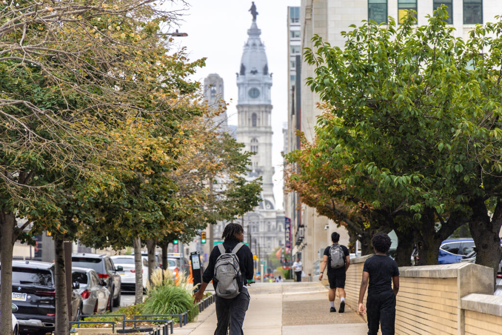 School kids in Center City Philadelphia