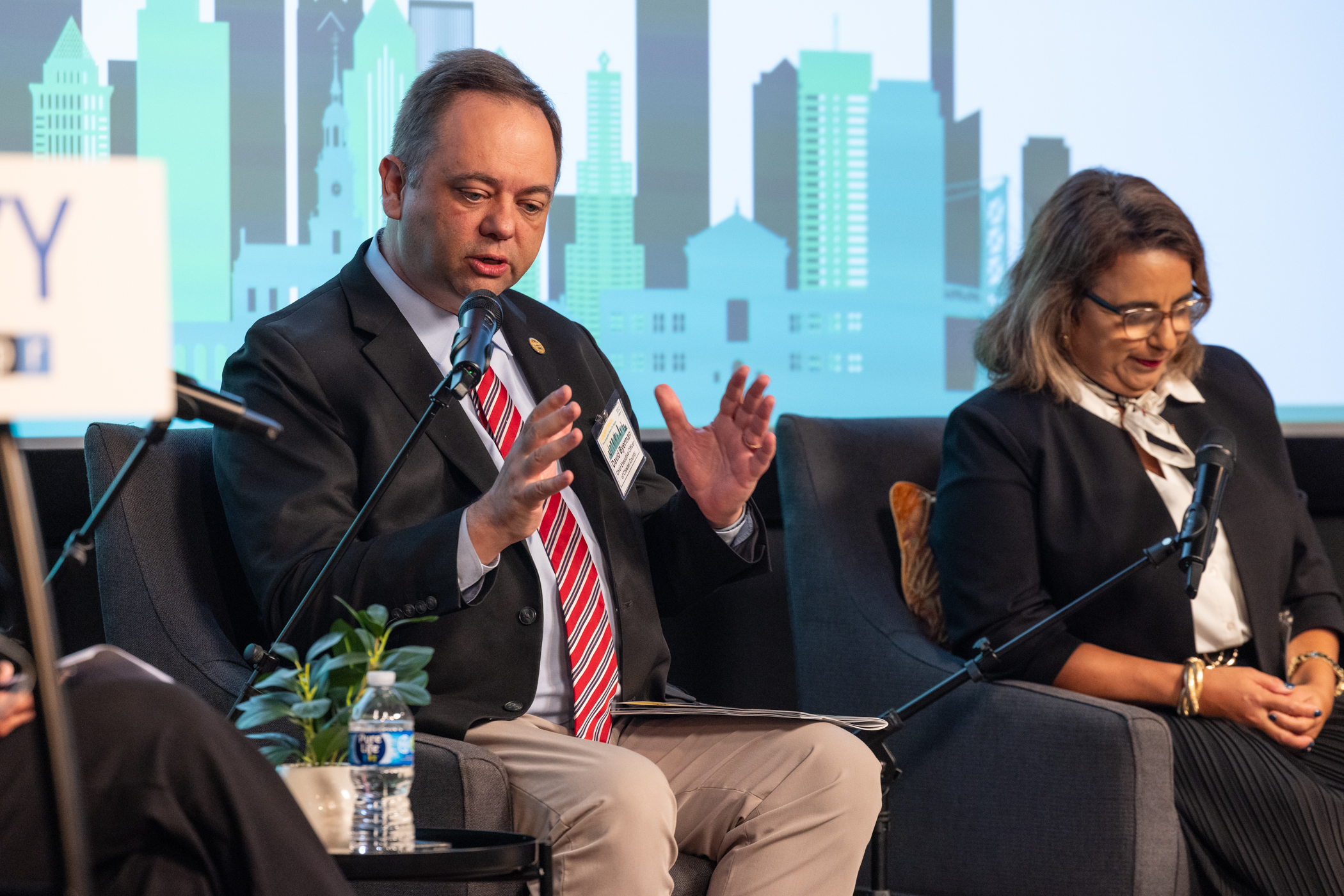 David Byerman speaking during the panel discussion