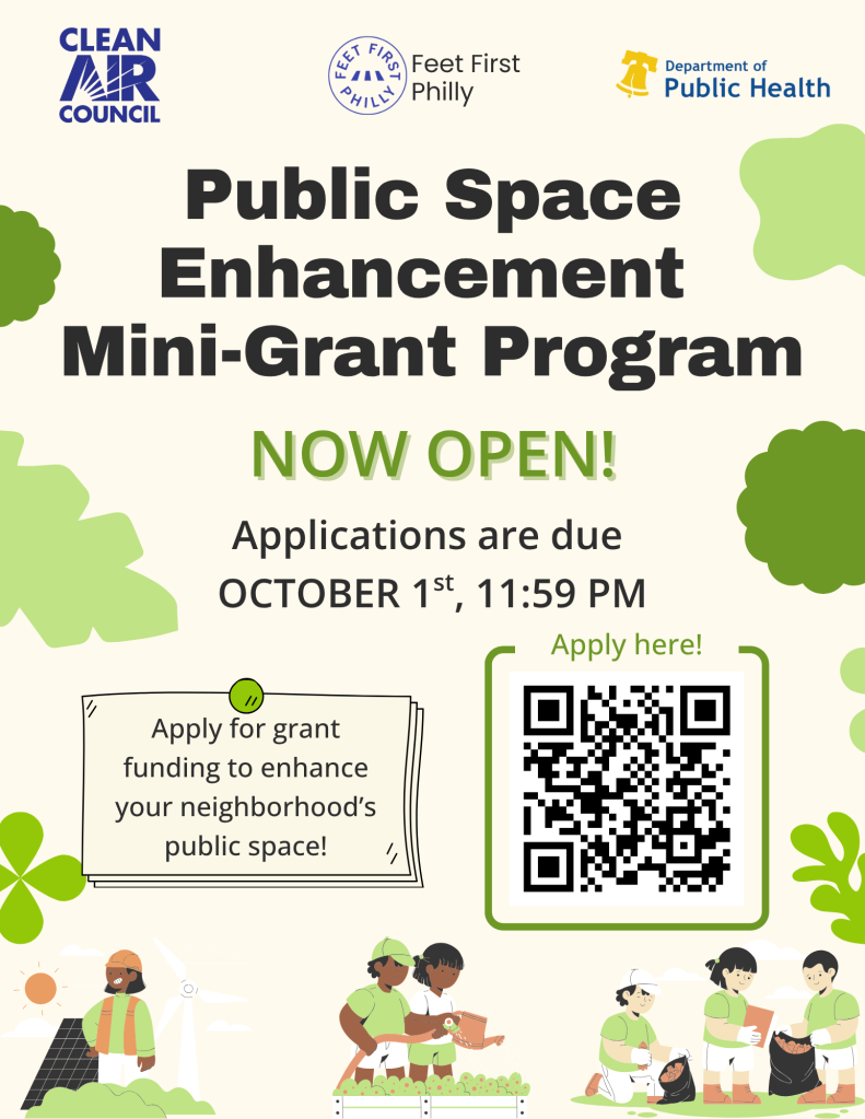 Flyer for the Public Space Enhancement Mini-Grant Program