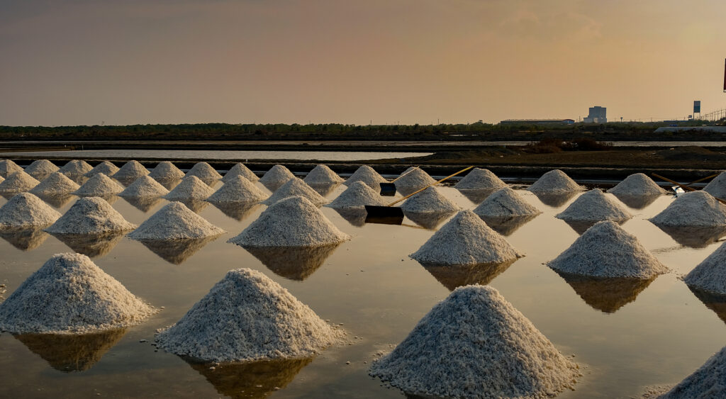 piles of salt