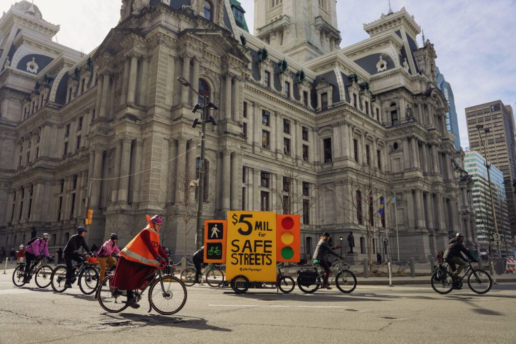 city-hall-bike-action-bp-092325 Philly Bike Action activists