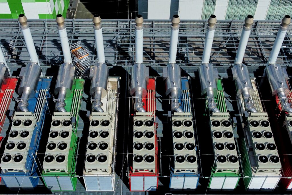 data-center-file-ap-2025 The roof of a data centre is pictured