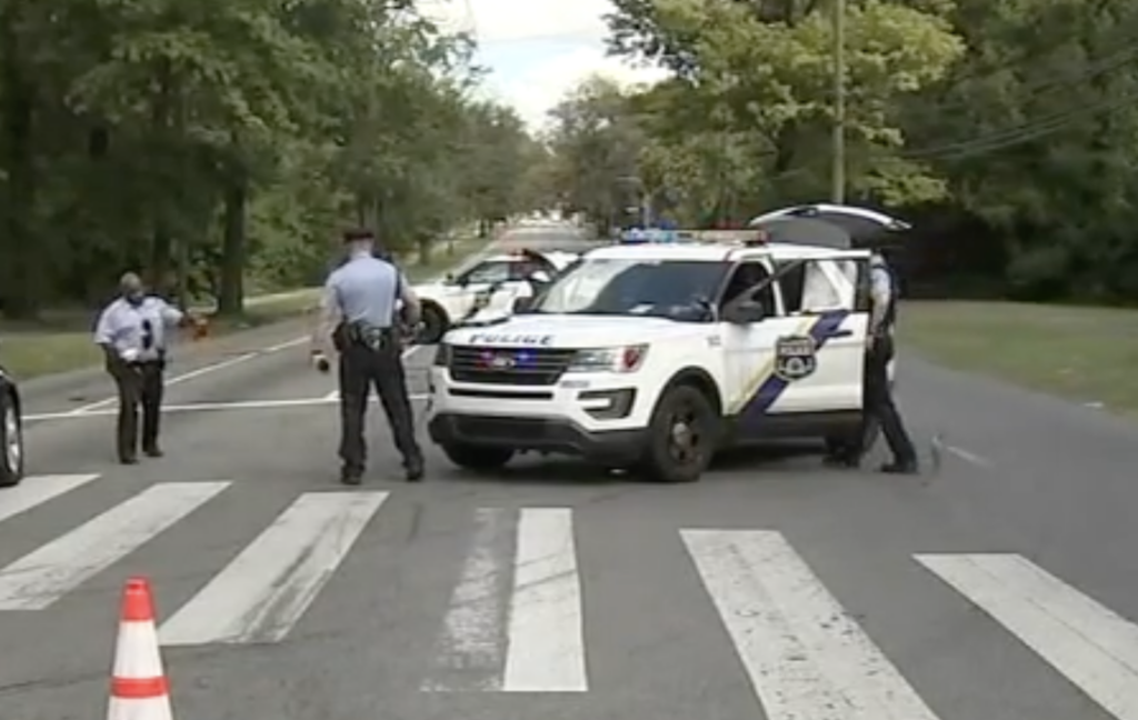 police at crash scene