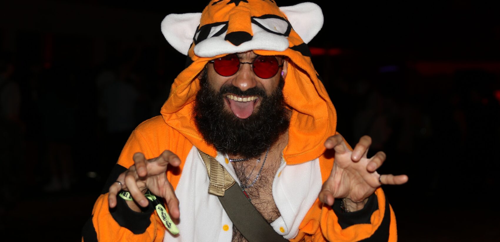 Fezzi Reshi in a tiger suit