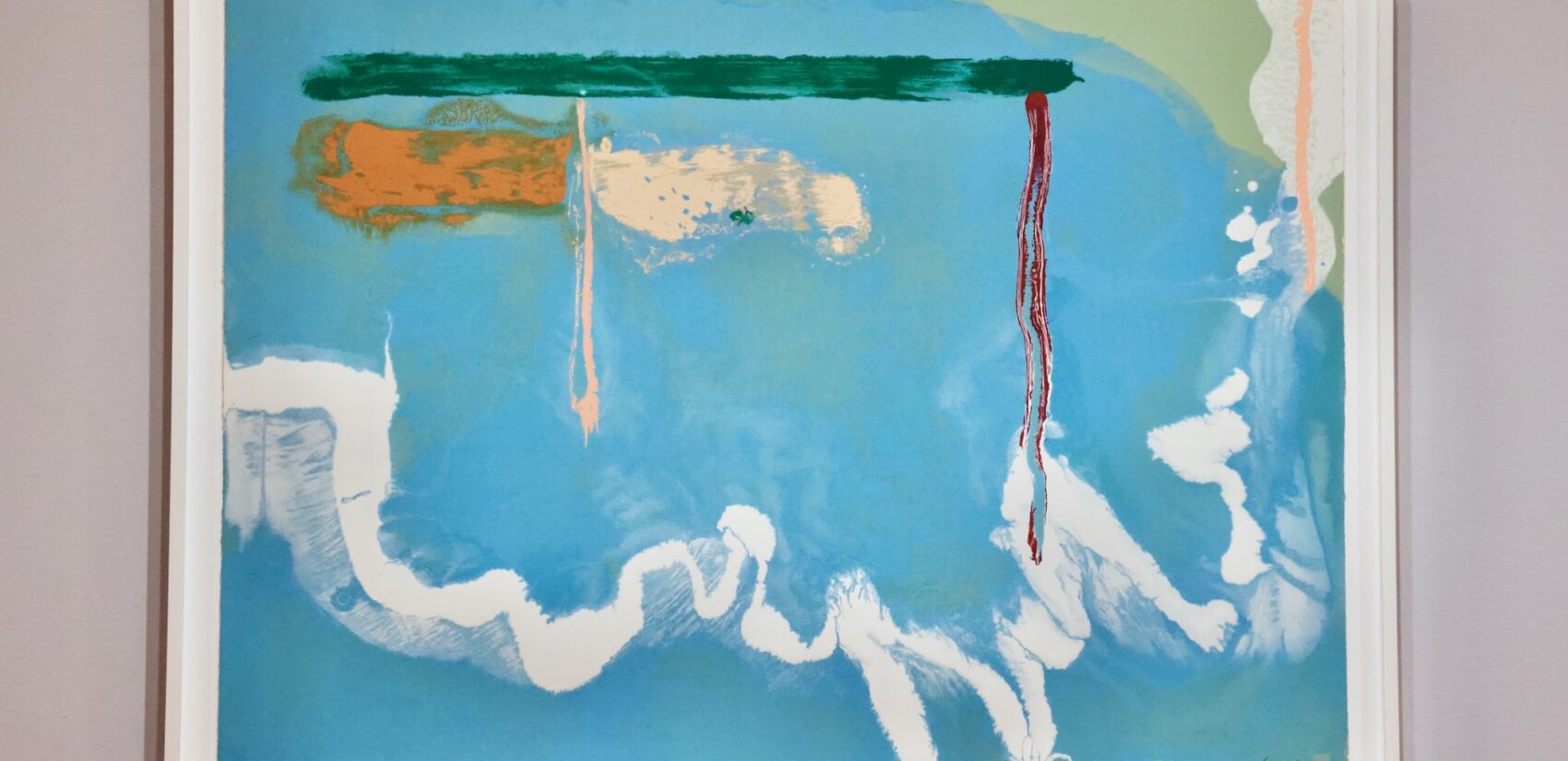Helen Frankenthaler's 1997 print, ''Skywriting,''