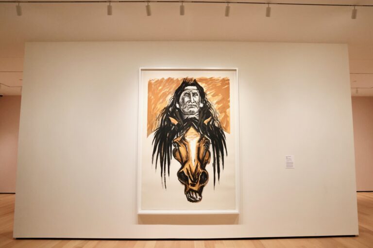 ''New Chest, Peigan,'' is a 1992 screenprint