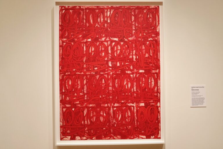 Rashid Johnson's ''Untitled Large Anxious Red''
