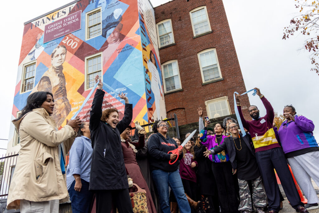 10 30 2025 k paynter 1200x sz francis harper mural Ribbon cutting ceremony for We Are All Bound Up Together mural