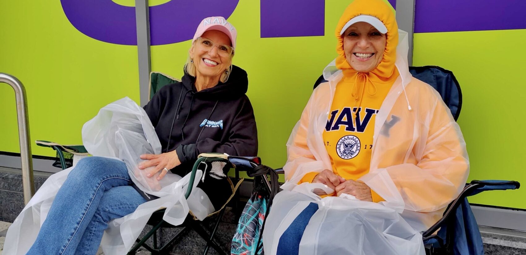 Pola Rychlinski and Michelle Jacobs smile