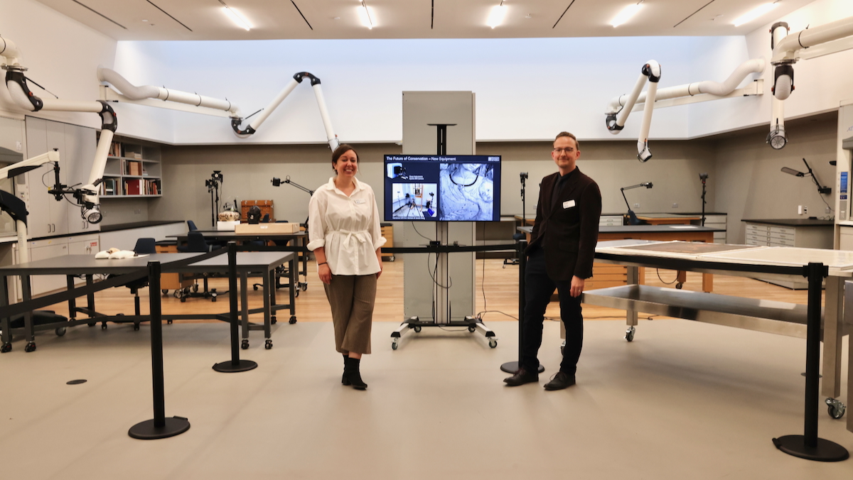 Elena Torok and Bart Devolder smile