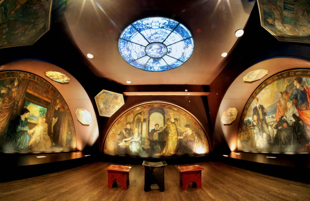 Inside the gallery