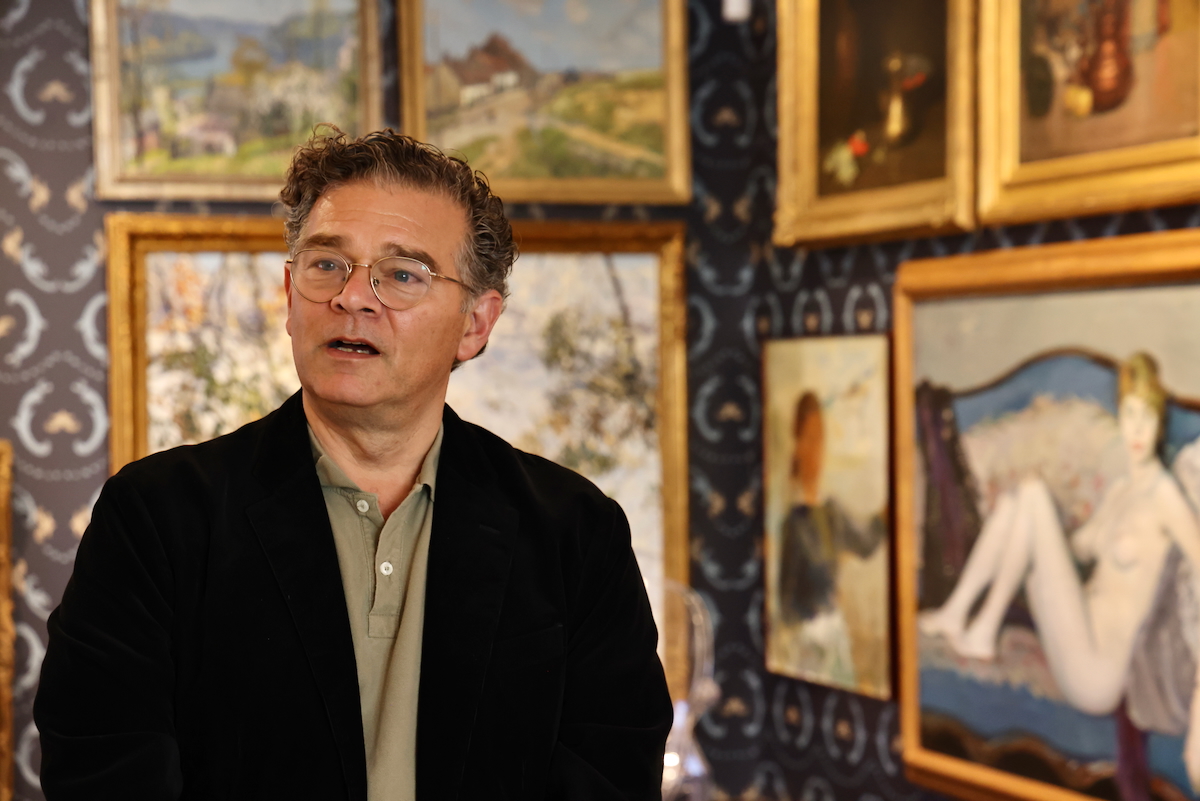 William Valerio in the gallery