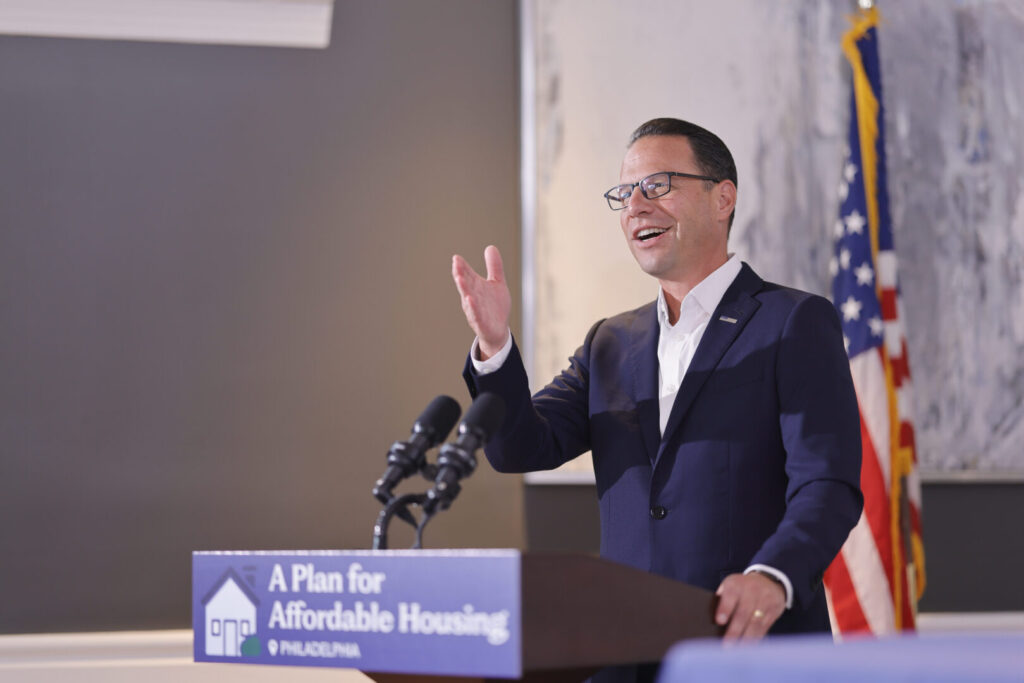 Governor Shapiro Signs Executive Order Creating Pennsylvania’s First Housing Action Plan to Increase Affordable Housing, Address Homelessness, and Make Commonwealth More Competitive Pennsylvania Gov. Josh Shapiro stands and speaks at a podium