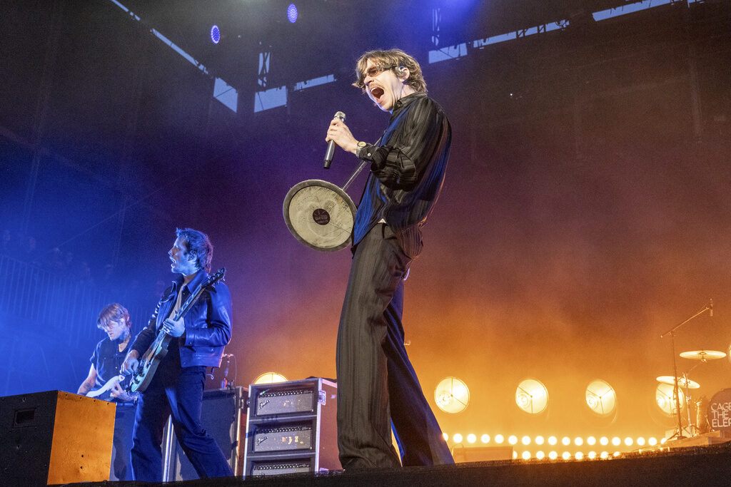 Matt Shultz of Cage the Elephant performs at the 2025 BottleRock Napa Valley