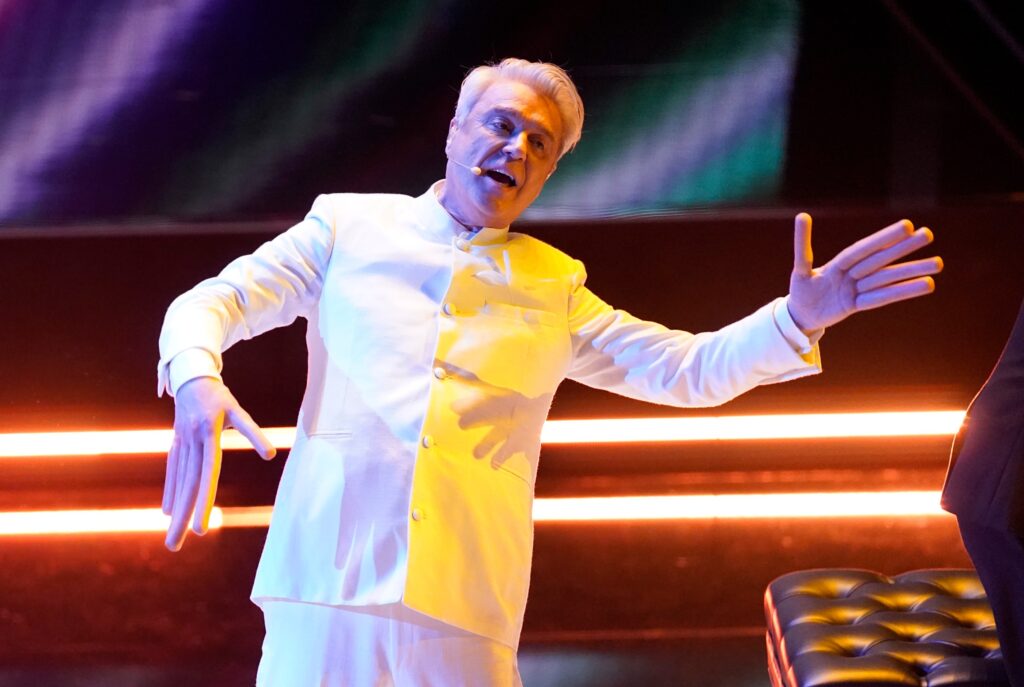 David Byrne performing