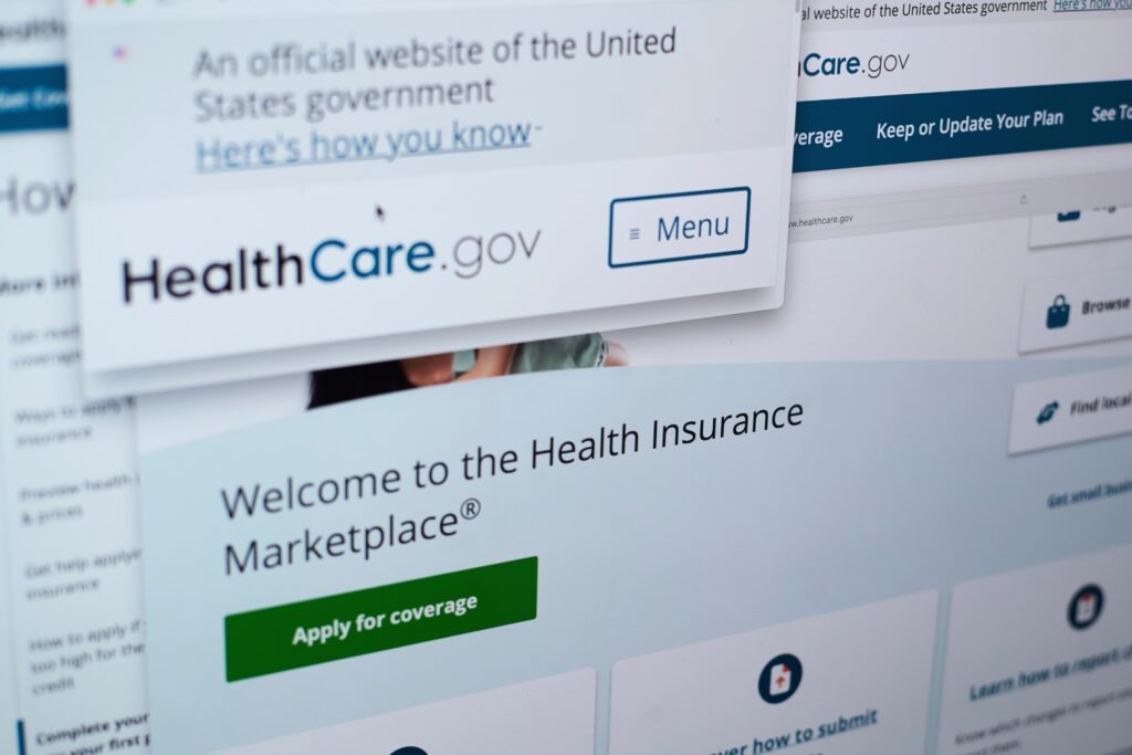 health-care-gov-website-file-ap-2025 Pages from the U.S. Affordable Care Act health insurance website