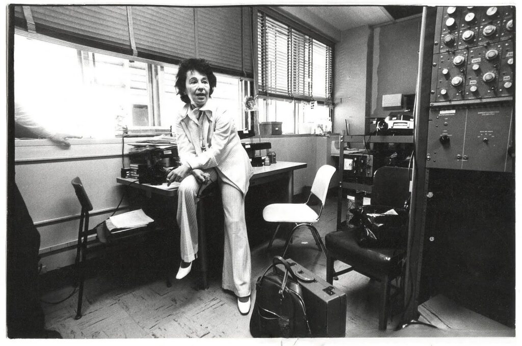 Thelma Moss seen working at UCLA's Parapsychology Lab in the 1970s. (Heather Harris)