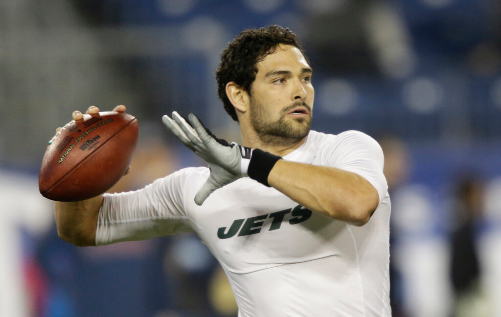 Mark Sanchez-Stabbed New York Jets quarterback Mark Sanchez