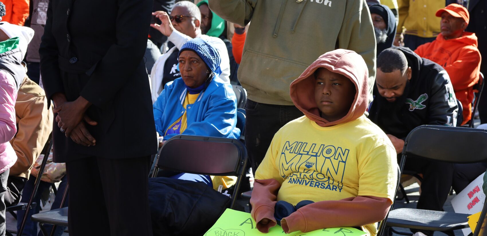 Philadelphians sitting in attendance