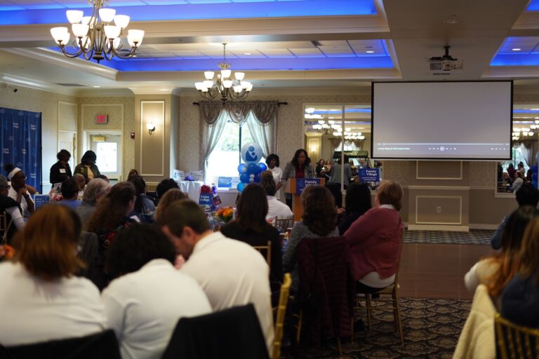 Delaware County Council Chair Monica Taylor addresses the audience