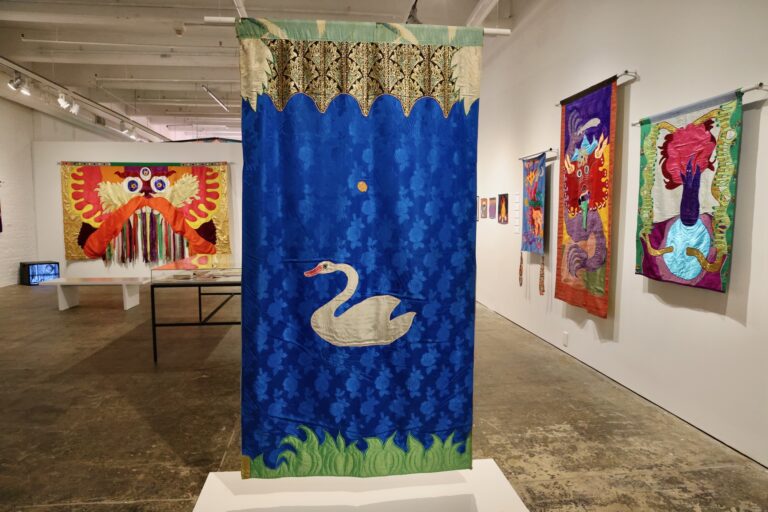 Moki Cherry's colorful tapestries