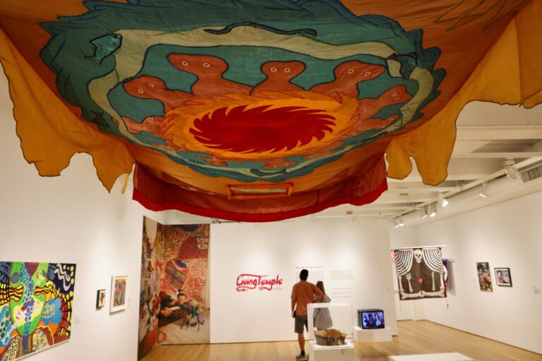 A Tibetan style ceiling canopy,