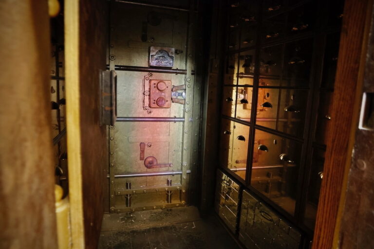 Gleaming vault of the Manufacturers National Bank art installation