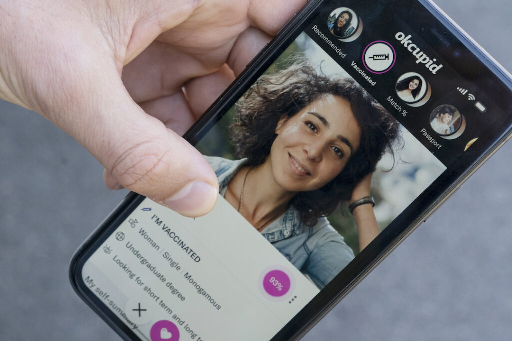 Dating Apps Showcasing your political affiliation on dating apps can sometimes determine whether or not a potential match is going to swipe right. (AP Photo/Alex Brandon)
