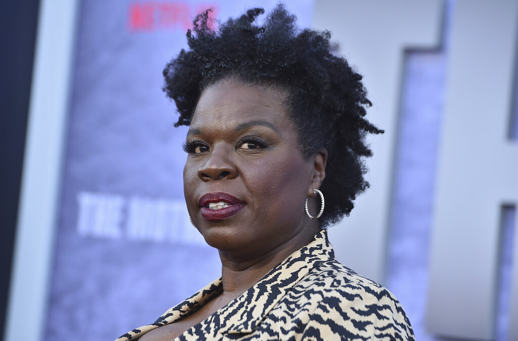 Leslie Jones arrives at the Los Angeles premiere of "The Mother,"