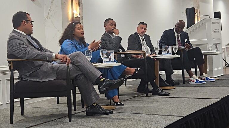 speakers at a DEIB conference in South Jersey