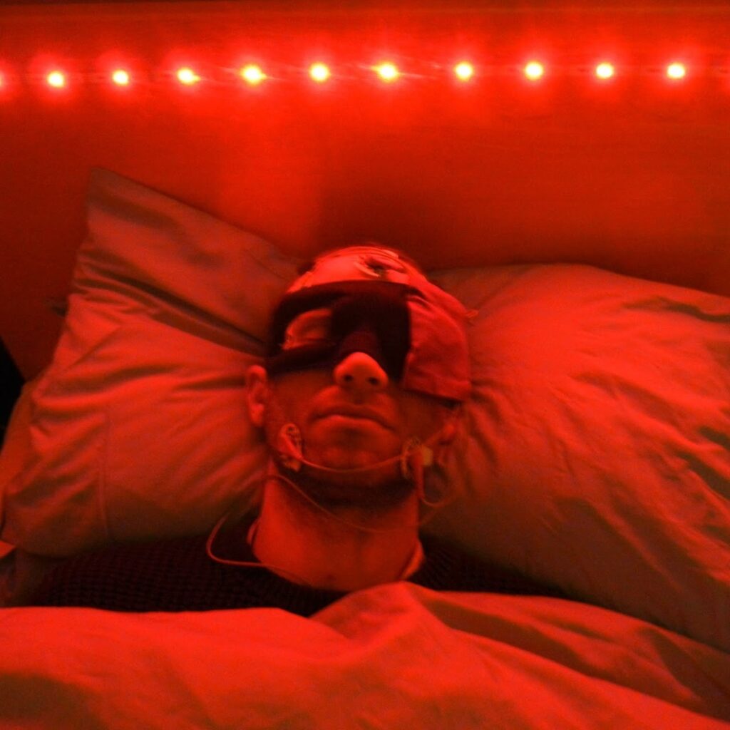 MichelleCarr-LucidDreamStudies-Swansea-1200 Sleep and neurophysiology researcher Michelle Carr captures a participant during a lucid dream study at Swansea University in Wales. (Michelle Carr)
