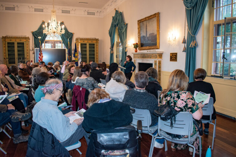 People attending poet laureate program at Bucks County Community College