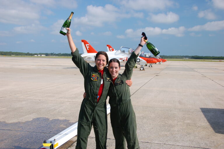 Claire Gunnison earning her wings