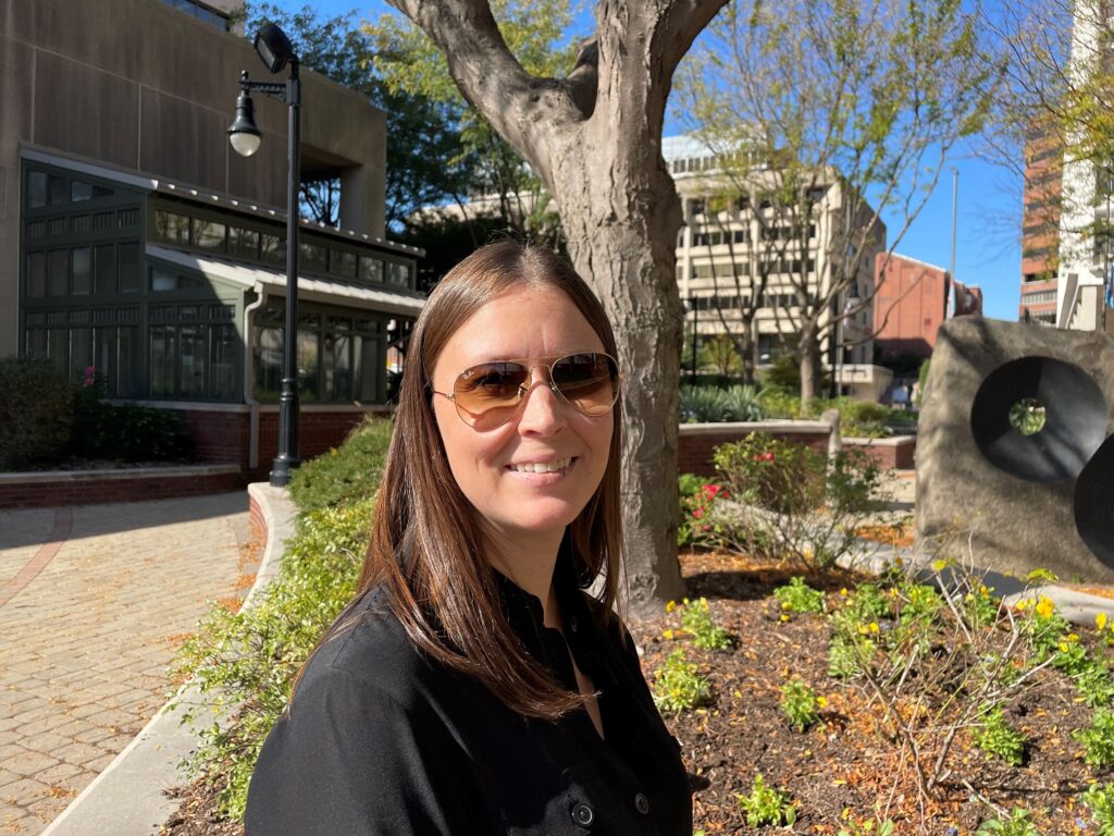 Meredith Seitz smiles