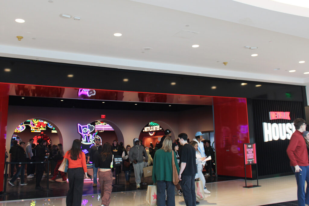 Shoppers explored the new Netflix House on Black Friday
