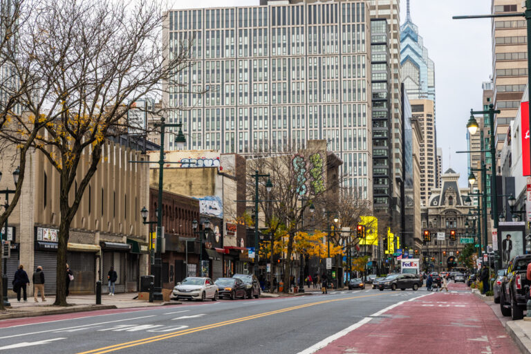 The 900 block of Market Street in Philadelphia