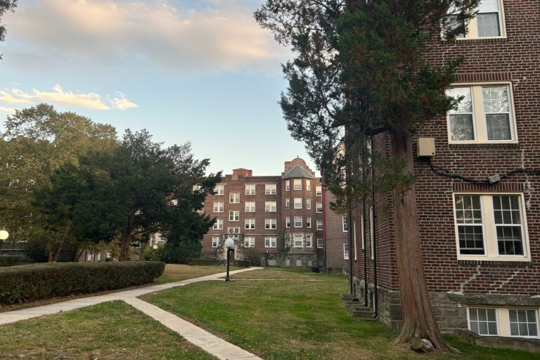 sidewalks in Upsal Garden Apartments