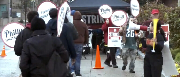 Wyndham Hotel employees strike in Center City, Philadelphia