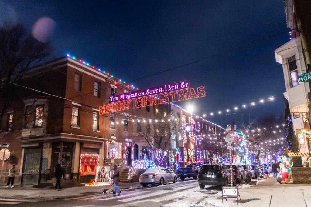 12 16 2025 k paynter miracle on south 13th The Miracle on South 13th Street light display in South Philadelphia