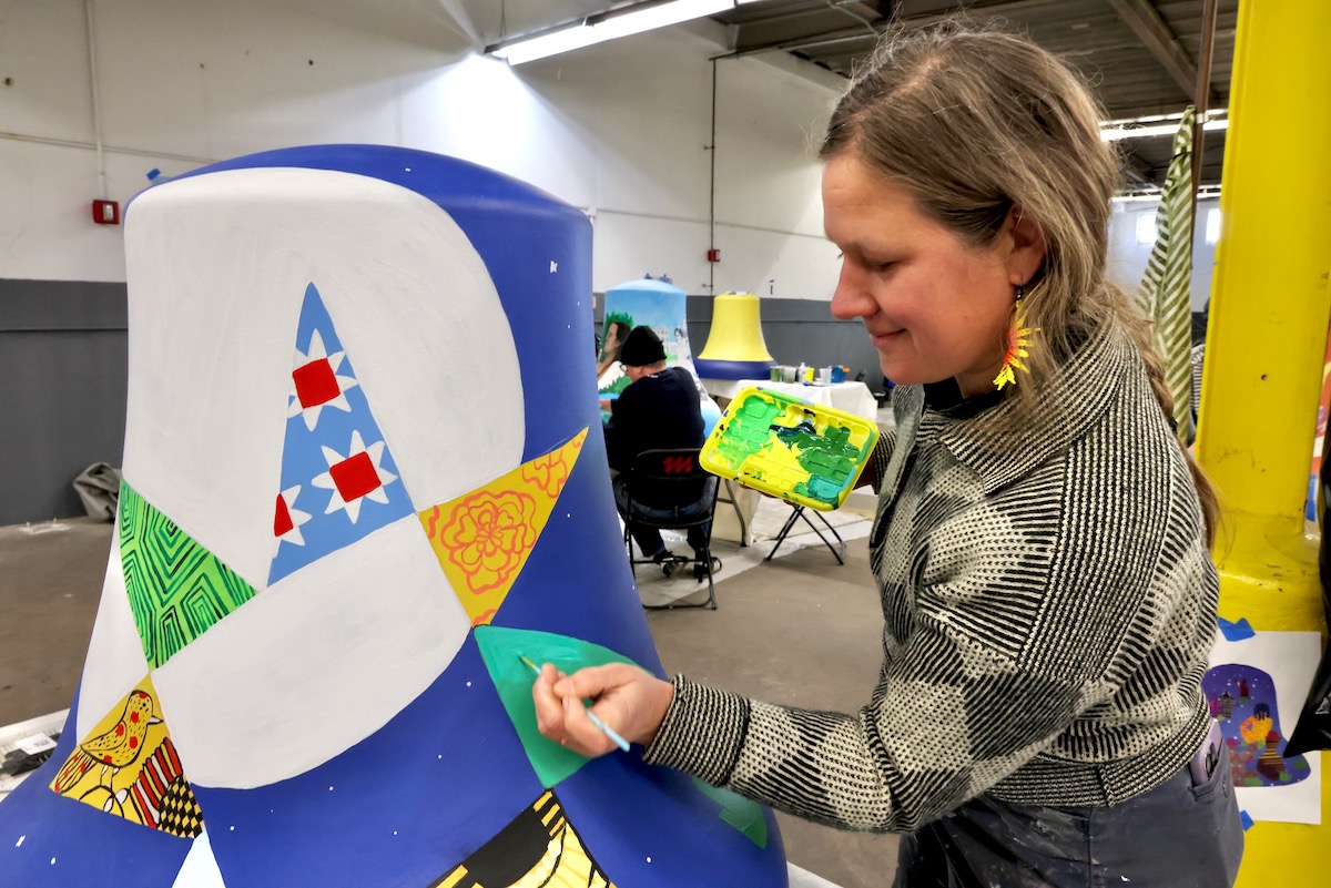 Emily Birdie Busch painting bell