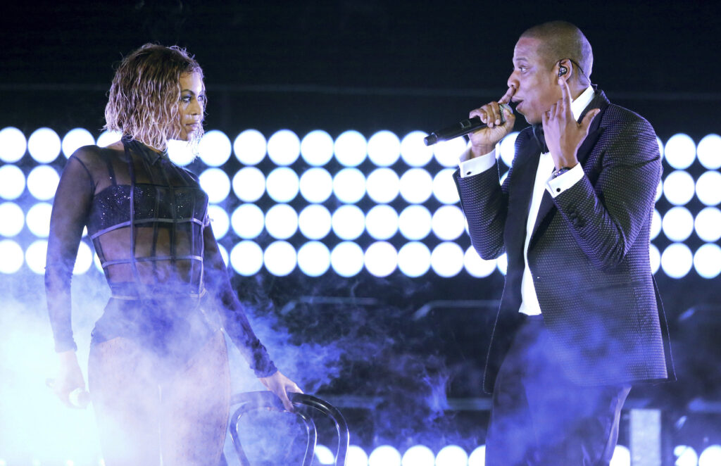 Music-Grammywatch-Beyoncé Grammys FILE - Beyonce, left, and Jay Z perform