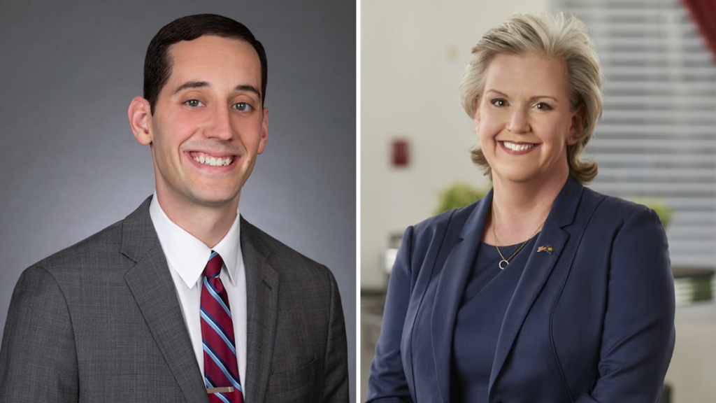 ben-wallace-julianne-murray-delaware-us-attorney-121625 Ben Wallace (left) is seen in a side-by-side photo with Julianne Murray
