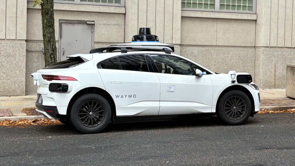 waymo-philadelphia-2025 A Waymo vehicle on 7th Street in Philadelphia