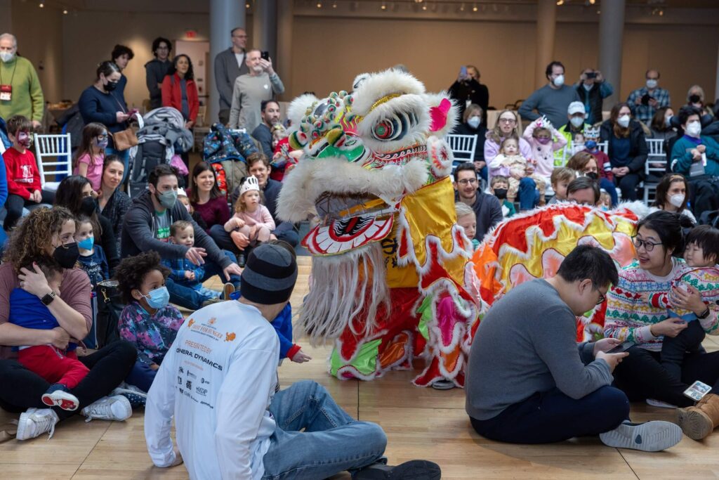 The Philly Suns lion dancers.