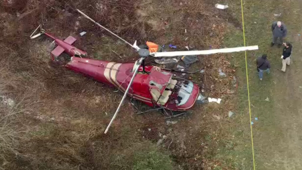 wpvi-helicopter-crash-chopper-hammonton-new-jersey-2025-12-28-6abc a crashed helicopter