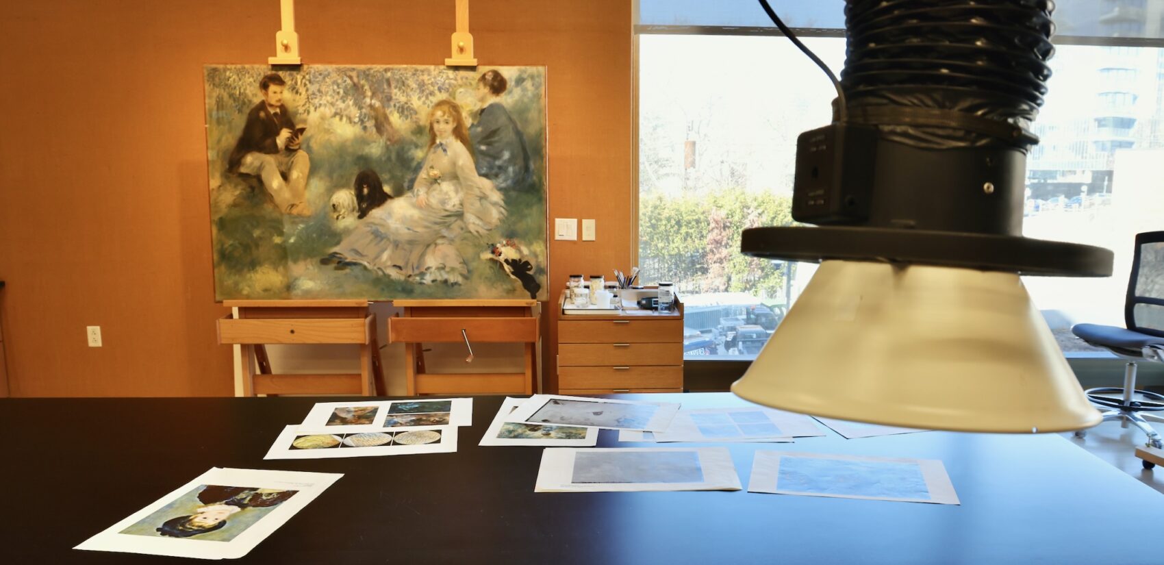 A painting by Pierre-Auguste Renoir, ''The Henriot Family,'' is on display