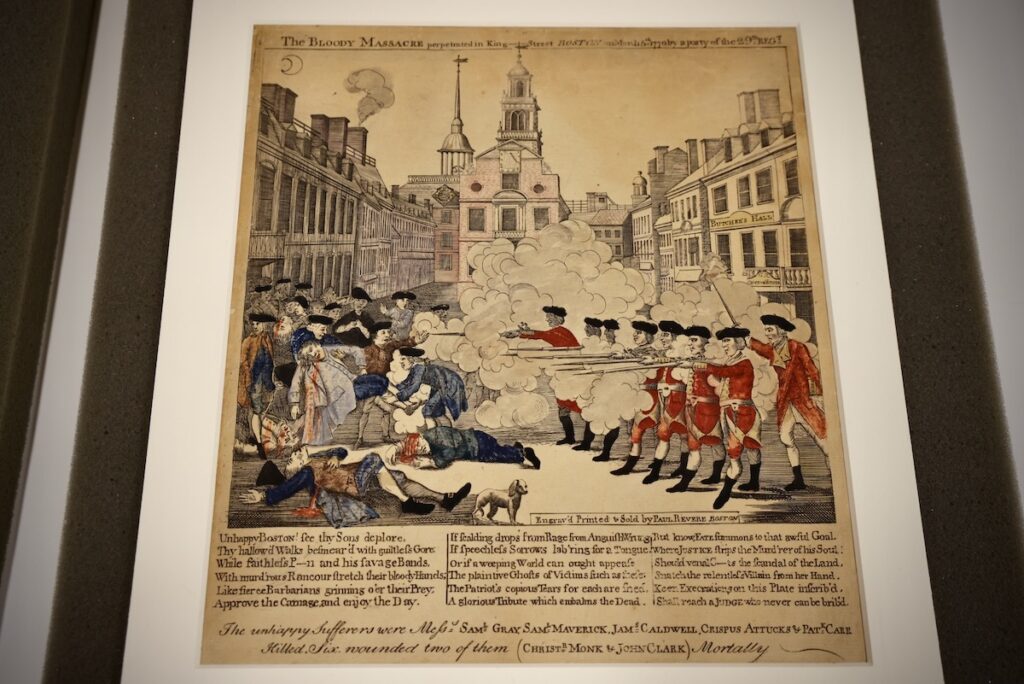 Pictorial account of the Boston Massacre