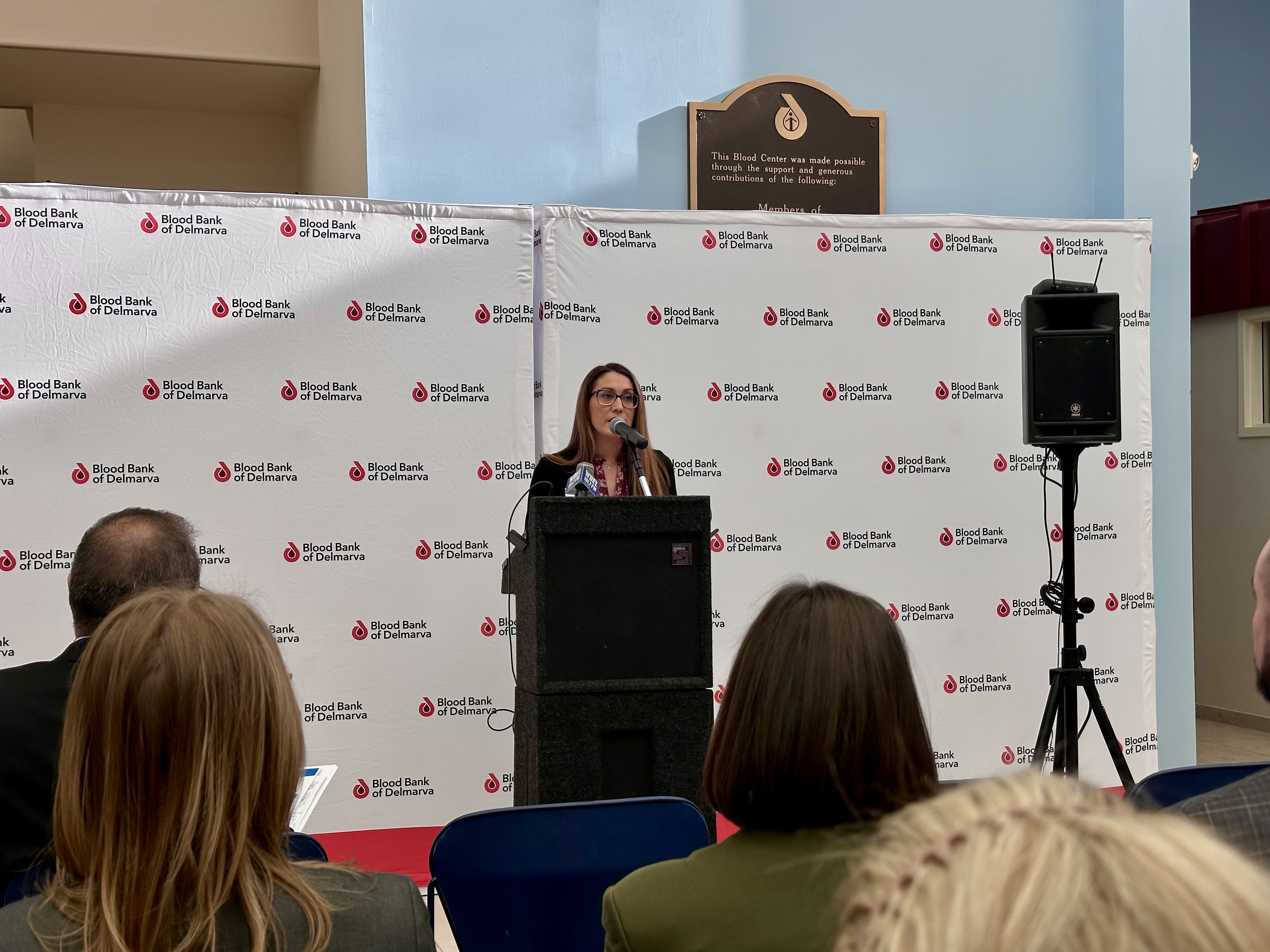 Kristin Frederick speaks