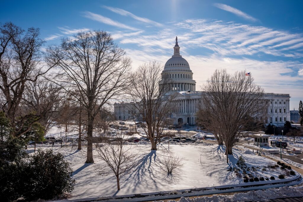 Congress Budget The Capitol in Washington D.C. is seen on a snowy day