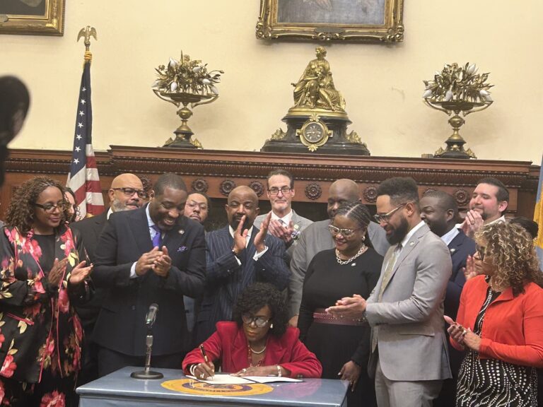 Mayor Cherelle Parker signs bond ordinance